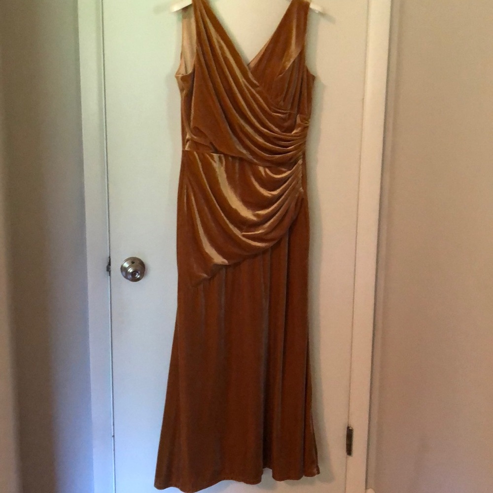 Reverly Dawson Velvet Dress- color mustard